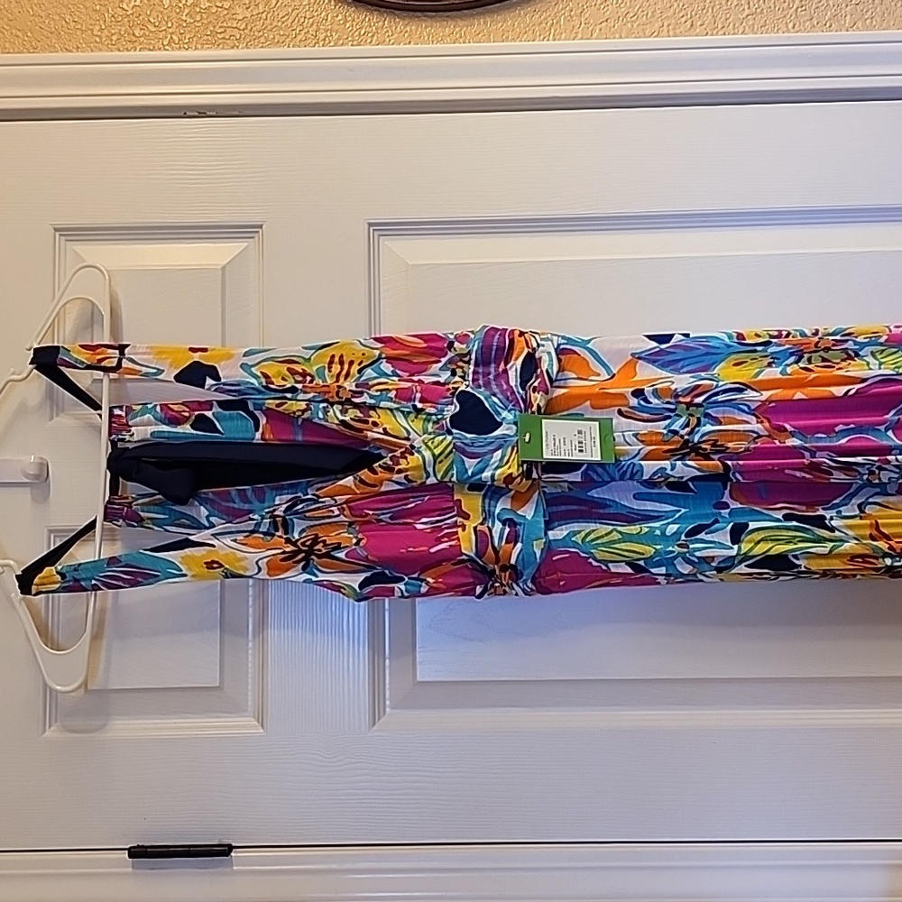 NWT Lilly Pulitzer Amada Maxi Dress Multi Besame Mucho Floral Women's Size S